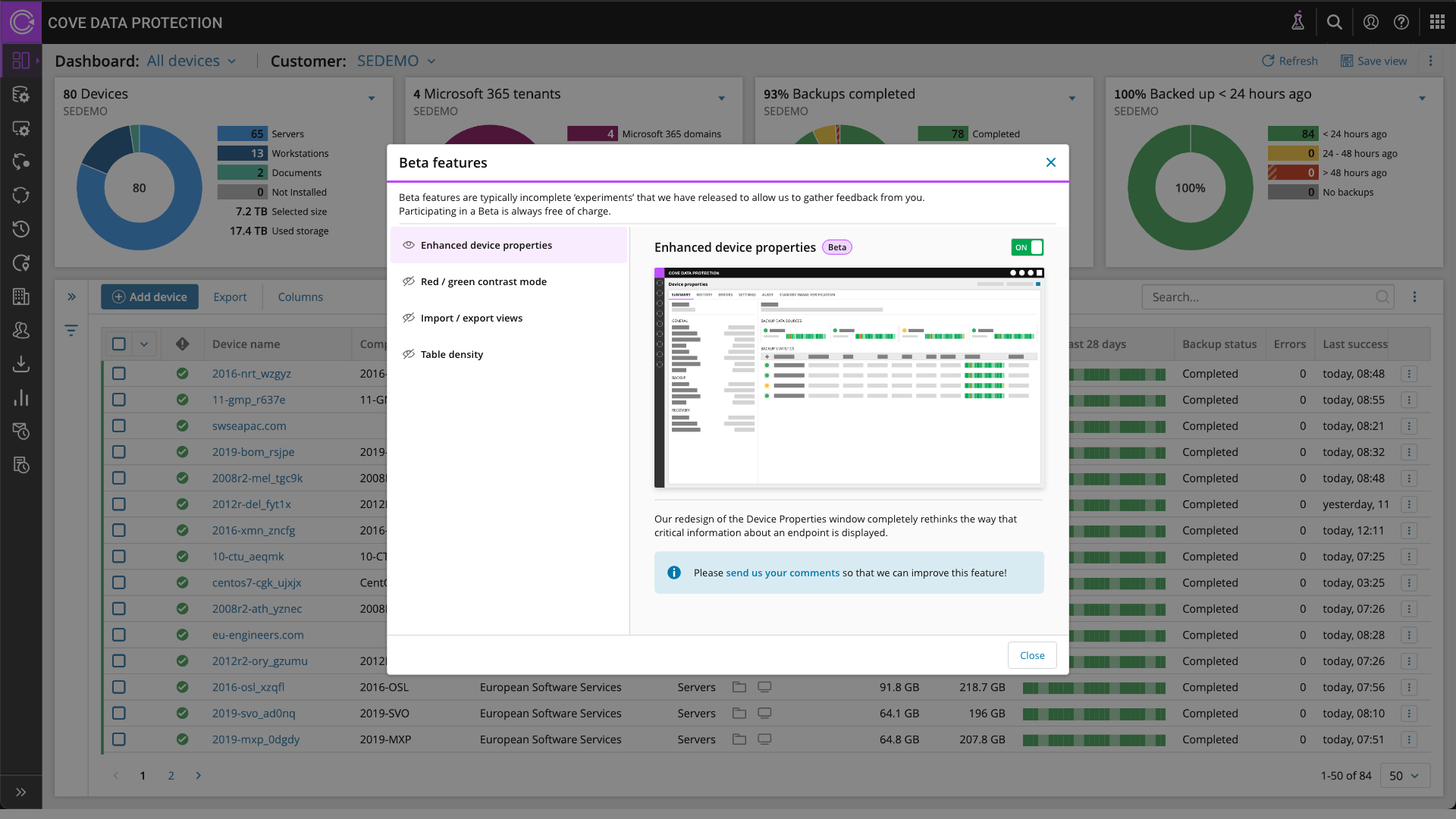 experimental feature release